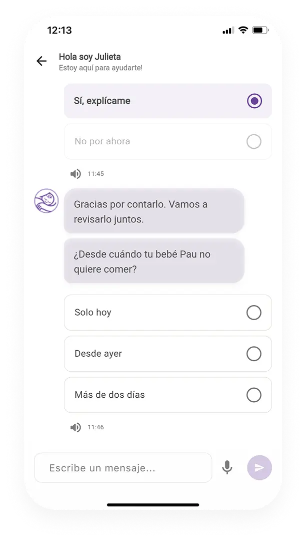 Chat de bbconmigo con respuestas personalizadas